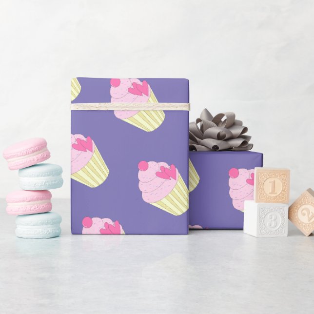 illusima lila present presentpapper (Baby Shower)