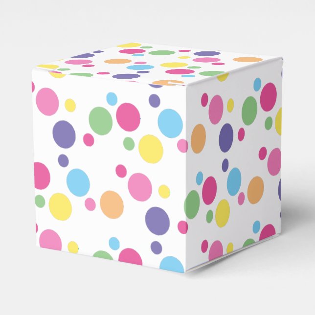 illusima Regnbågsfläckar och prickar Party Presentaskar (Framsidan Sidan)