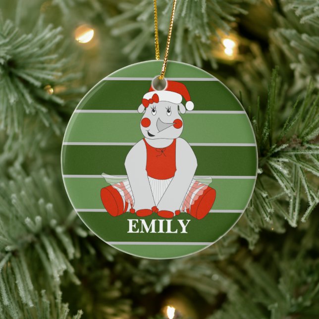 illusima Rhino Personlig jul Julgransprydnad Keramik (Träd)