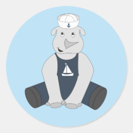 illusima Rhino Sailor Runt Klistermärke