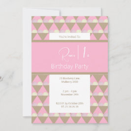 illusima Strawberry Vanilla Ice kräm 1:a födelseda Inbjudningar