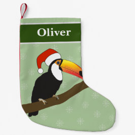illusima Toucan jul Snöflingor Liten Julstrumpa