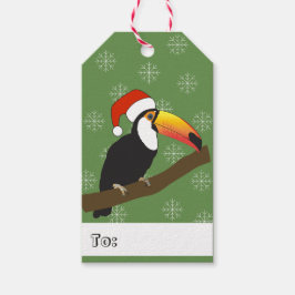 illusima Toucan jul Snöflingor Presentetikett