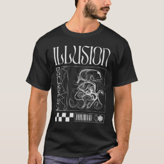 Illusion Art Inslag T Shirt
