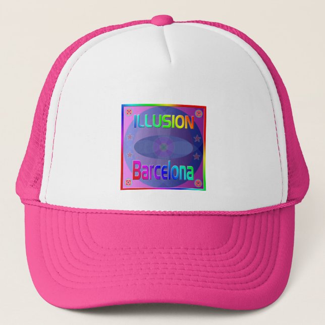 "ILLUSION Barcelona" Hat! Keps (Framsida)