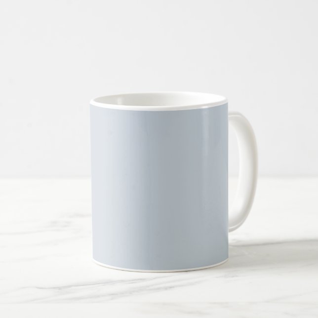 Illusion Blue Solid Färg Kaffemugg (Framsida höger)