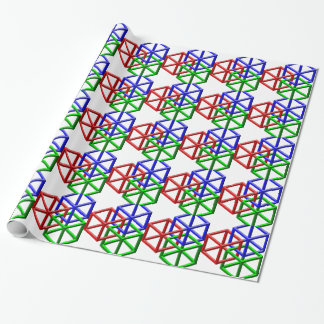 Illusion för omöjlig geometri för kuber optisk presentpapper