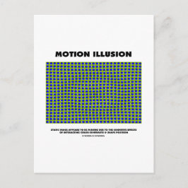 Illusion från rörelse (optisk bild) vykort
