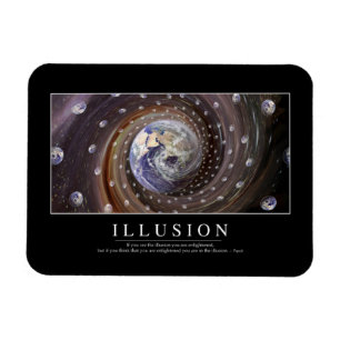 Illusion: Inspirera citationstecken Magnet