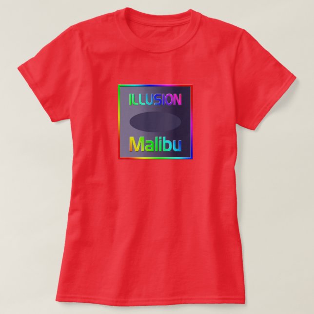 "ILLUSION Malibu" T-Shirt! T-Shirt (Design framsida)