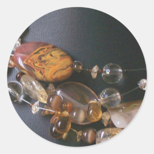 Illusion Necklace Decorative Sticker Runt Klistermärke