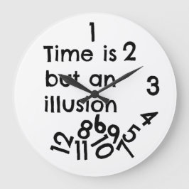 Illusion of Time Clock Stor Klocka