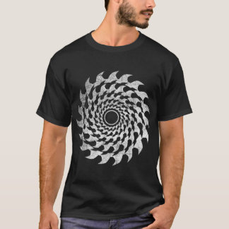 Illusion på blad med gaffelkork t shirt
