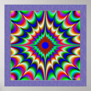 Illusion på strålningsenergi poster