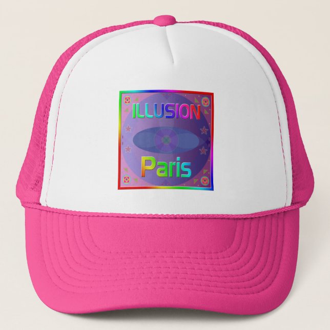 "ILLUSION Paris" Hat Truckerkeps (Framsida)