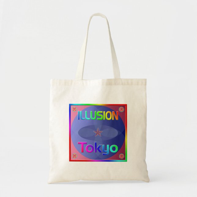 "ILLUSION Tokyo" Bag! Tygkasse (Framsidan)