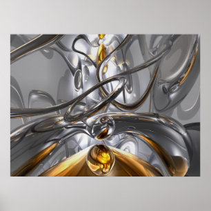 Illusionabstraktaffisch Poster