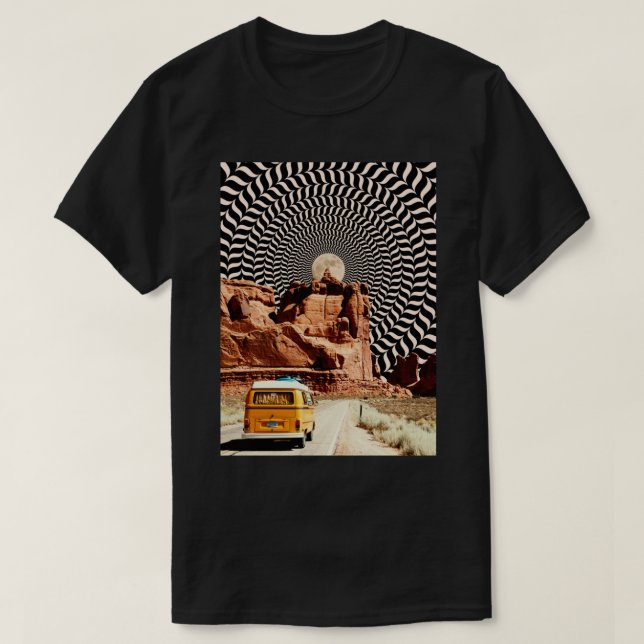 Illusionary Road Trip   T Shirt (Design framsida)