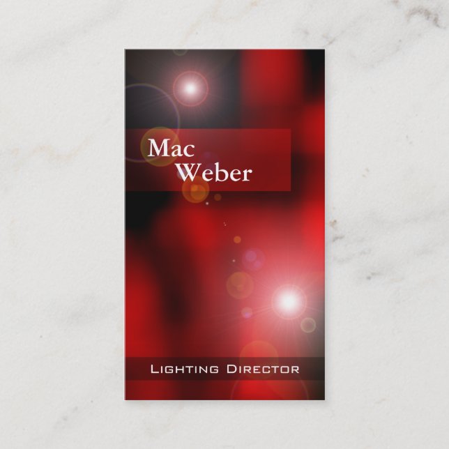 Illusioner - design för belysning för visitkort (Framsida)