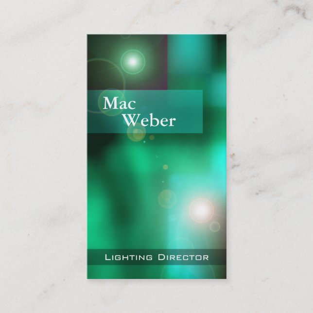 Illusioner - design för belysning för visitkort (Framsida)