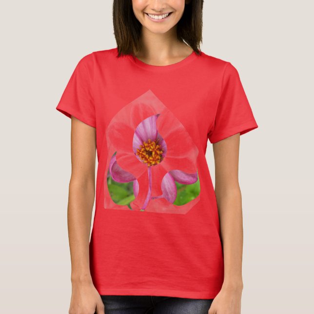 Illusive blommadamer tanktop eller t-skjorta tee shirt (Framsida)