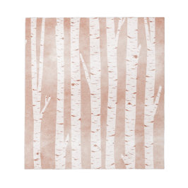 Illustrated Birch Träd Anteckningsblock