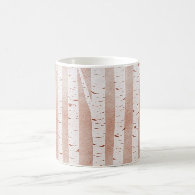 Illustrated Birch Träd Kaffemugg (Center)