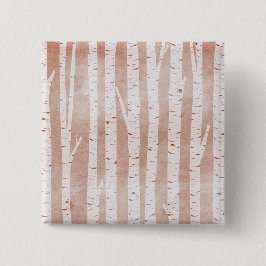 Illustrated Birch Träd Knapp