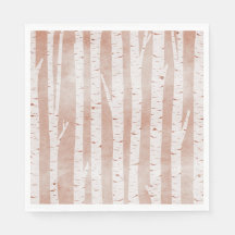 Illustrated Birch Träd