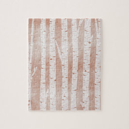 Illustrated Birch Träd Pussel