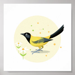 Illustrated Bird i Vår Poster