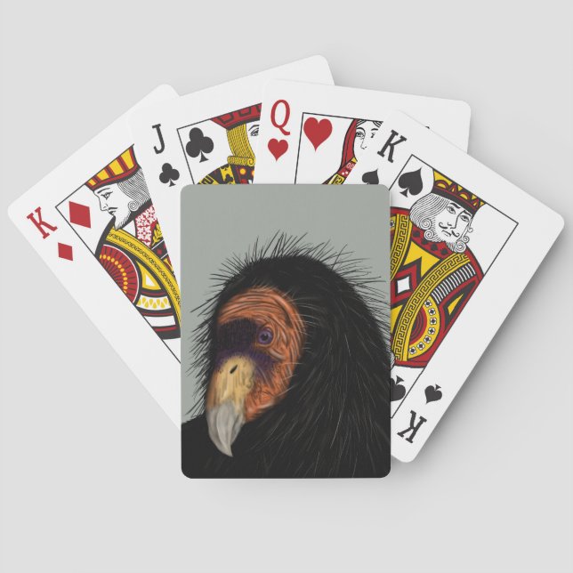 Illustrated California Condor Casinokort (Baksidan)