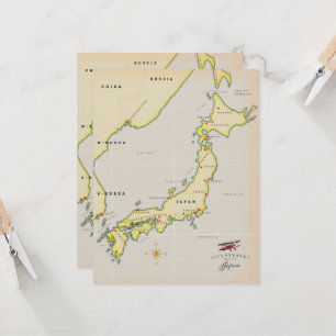 Illustrated karta i Japan