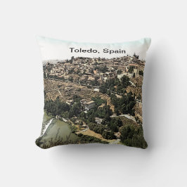 Illustrated Ligcape Art of Toledo, Spanien Kudde