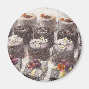 Illustrated Patisserie Magnet