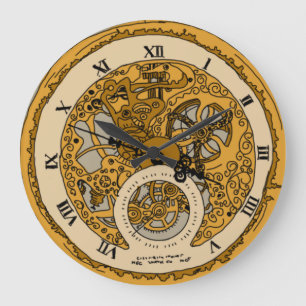 Illustrated Pocket Watch Stor Klocka