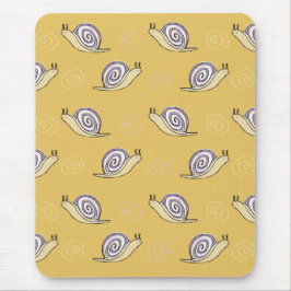 Illustrated Snigel och Swirls Mönster Musmatta