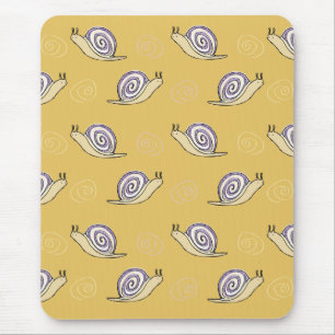 Illustrated Snigel och Swirls Mönster Musmatta