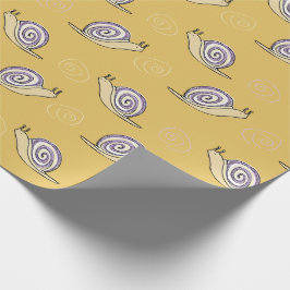 Illustrated Snigel och Swirls Mönster Presentpapper