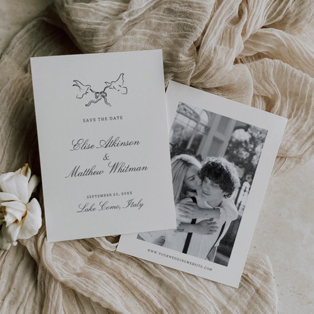 Illustrated Whimsical Bröllop Spara Datumet (Skapare uppladdad)