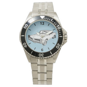 Illustration 1966 för Pontiac Le Mans muskelbil Armbandsur