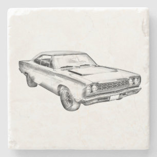 Illustration 1968 för bil för Plymouth Stenunderlägg