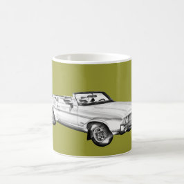 Illustration 1971 för bil för Oldsmobile Cutlass Kaffemugg
