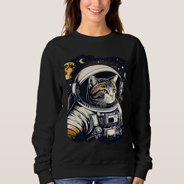 Illustration 1 av katstronaut - kateaut - astronau t shirt (Framsida)
