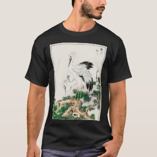 Illustration 41572332 från japanska stork och Gräs T Shirt