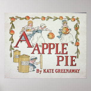 Illustration "A" från "Apple Paj Alphabet" Poster