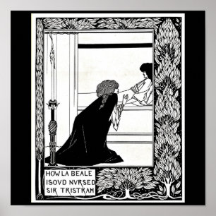 Illustration-Aubrey Beardsley 21 med poster Vintag