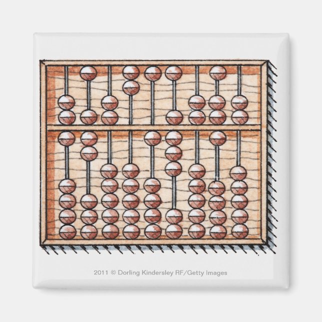 Illustration av abacus magnet (Framsidan)
