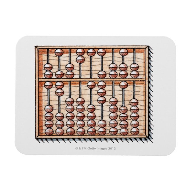 Illustration av abacus magnet (Horisontell)