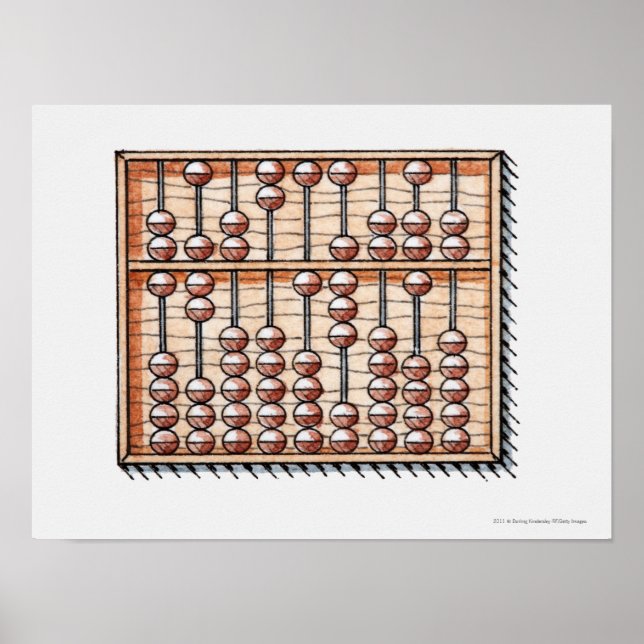 Illustration av abacus poster (Framsidan)